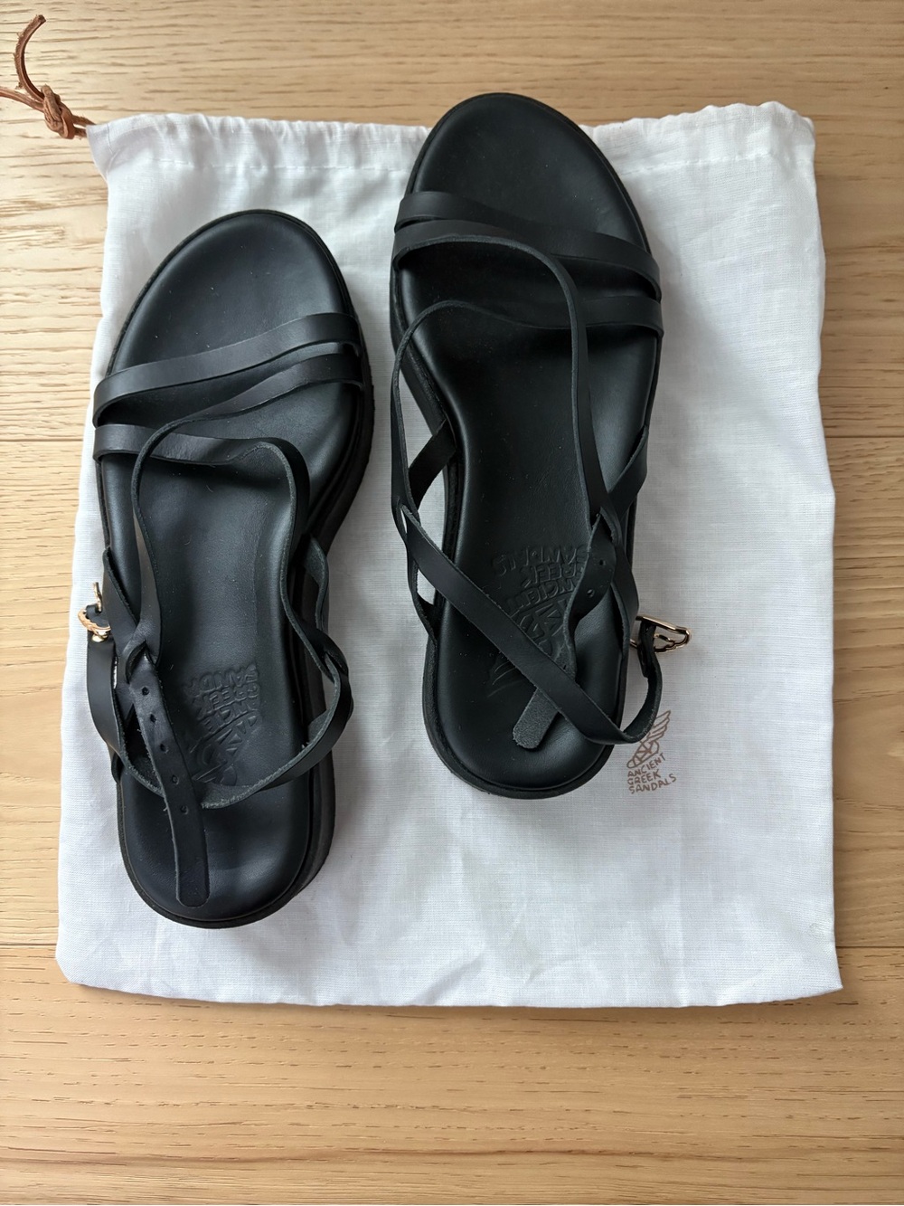 Ancient Greek Leather Strappy Women's Sandals